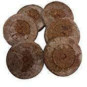 Lasama 50 Stück Jiffy-7 Torfquelltöpfe Ø 42/44 x H 42 mm, Aussaaterde Anzuchterde Torftablette