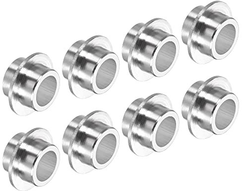PATIKIL Inline ASSE Boccola Spaziatori, 8pz Cuscinetto Spaziatori Ruota Centro Alluminio per Pattini Rotelle, Argento