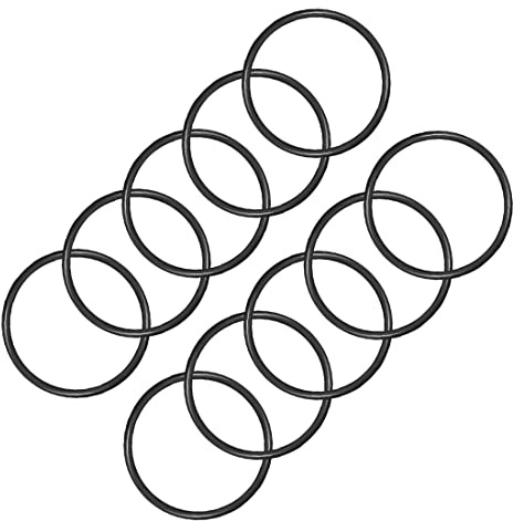 PATIKIL 85mmx75mmx5mm Nitrile Gomma O-Ring, 10pz Metrico Meccanico Sigillatura Guarnizioni, Nero