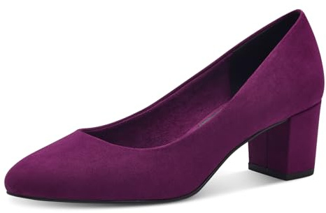 MARCO TOZZI Damen Pumps mit Blockabsatz Elegant, Rosa (Grape), 40 EU