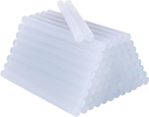 PUTOAHAO 30 Colla a Caldo 7mm-Dia 7X190mm Colla a Caldo Ricariche 7mm,Trasparente Ultra Forte,Adesivo Multiuso per Artigianato,Legno,Tessuti, Ceramica,Vetro,Metallo,EVA Ecologico