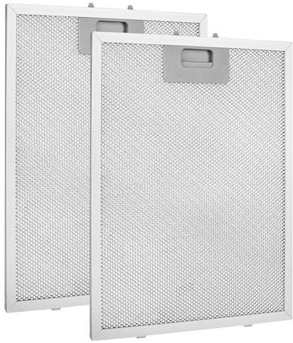 DMJJSD2 Pack Cooker Hood Filter Replacement 320x260mm Metal Grease Filter Universal Extractor Fan Extractor Fan Filters 5-Layer Aluminum Kitchen Cooker Hood Grease Filters Hood Vent Filter