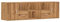 vidaXL Eckregal, Eckschrank 2 Montagemöglichkeiten, Schrank mit Stauraum, Aufbewahrungsschrank Vitrine für Wohnzimmer, Artisan-Eiche Holzwerkstoff