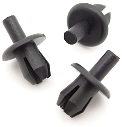 VVO Fasteners- Black Plastic Side Skirt, Sill Moulding Cover Trim Clips for Saab 9-3, (Pack of 10)