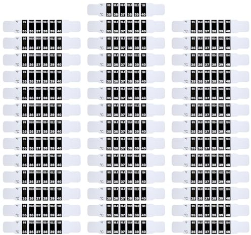 40 Pegatinas Para La Frente De Los Niños, Pegatinas De Temperatura Para Niños, Pegatinas De Temperatura Para La Frente, Tiras De Termómetro Para Bebés, Pegatinas Para Tarjetas De Temperatura