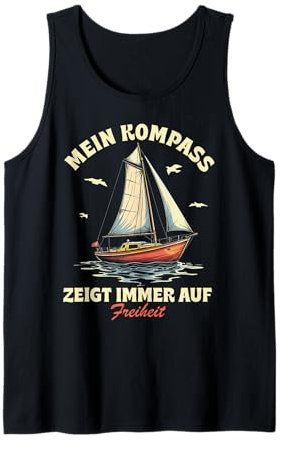 Lustige und witzige Segeln Geschenke Segel Boot Segler Tank Top