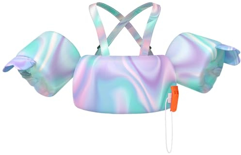 HeySplash Schwimmflügel für Kinder, Schwimmweste mit Verstellbar Schultergurt, Kinder Pool Schwimmjacke für 22-44 Pfund, Kleinkind Schwimmtrainer für Alter 2-6 Kinder Schwimmen Lernen