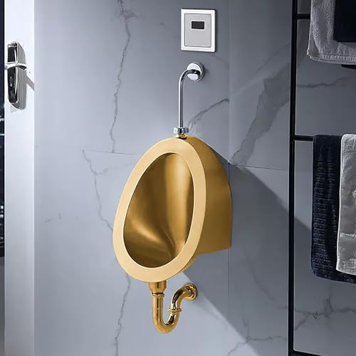 PLMNBQWE Urinoir Mural Automatique en Acier Inoxydable 304, urinoir Intelligent à Chasse d'eau pour Hommes et Adultes, urinoir à rinçage, capteur Domestique/Commercial