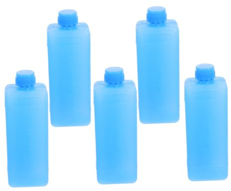 BESPORTBLE 5pcs Mini Reusable Ice Packs for Air Conditioner Cooler Bags and Lunch Boxes High Efficiency Cooling Blocks for Travel Picnic and Outdoor Use