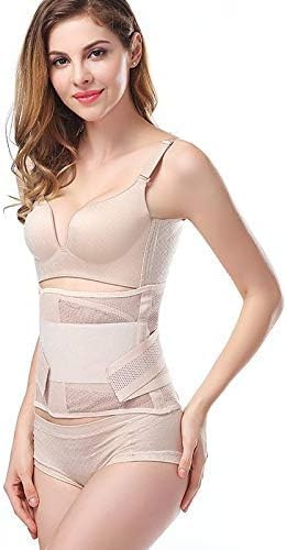 Postpartum Belly Wrap C Sektion Återhämtningsbälte Gördel Post Partum Band Shapewear Kejsarsnitt Bindemedel, Flesh, L