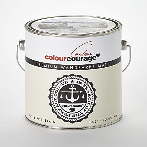 Premium Wandfarbe colourcourage matt Dusty Porelain 2,5L - weitere einzigartige Farbtöne erhältlich