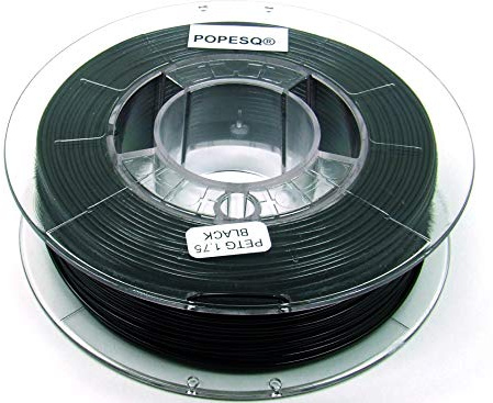 POPESQ® 330 g x Premium Filament 3D Drucker PET-G PETG 1.75mm Schwarz / 330 g x Premium Filament 3D Printer PET-G 1.75mm Black #A2376