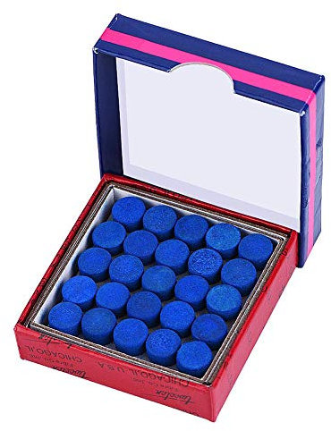 VGEBY 50 Stück Queue Spitzen, Leder zum Aufkleben einlagige 13 mm Billard Queue Spitzen für Snooker Pool Queues mit Aufbewahrungsbox