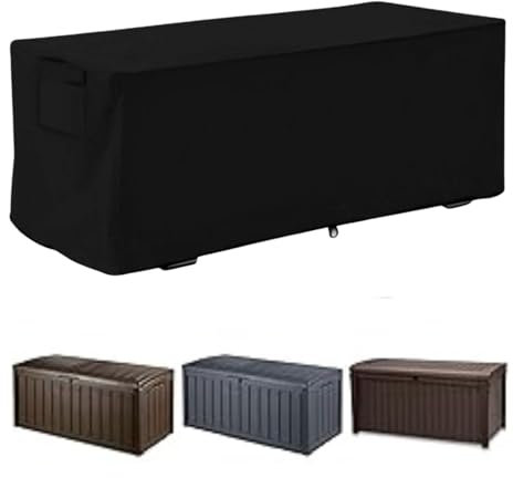 Jadeshay Funda para Muebles de Jardín, Rectangular Funda Cubierta Mesa Exterior Impermeable Tela Oxford Anti Viento y UV Funda Protectora Mesa 123x62x55cm para Proteger Muebles Equipos de Barbacoa etc