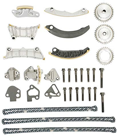 9-0753S 3.6 Timing Chain Kit, Compatible with 2007-2021 GMC Acadia Cadillac CTS Buick Enclave Chevy SRX Pontiac Saturn, Replaces# 12633452, for 2.8L 3.0L 3.2L 3.6L Engine ﻿
