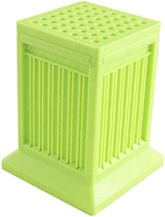 Fashionapple Cubo Fabbrica Spiedini Arrosticini Creatore Rapido per Carne e Verdure Barbecue Spiedini arrosticini cubo Barbecue Stringer 49 Buche Barbecue Grill Maker Kit Strumento(Green)