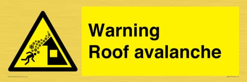 Warnschild für Dachlawine, 450 x 150 mm, L41