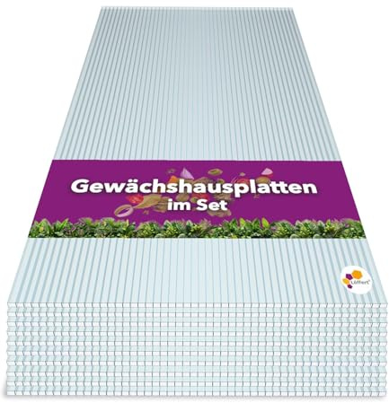 Gewächshausplatten | 4mm | 6mm | 8mm | 10mm | 5er & 10er Set |+++Standardformate auswählen +++ | 121,0 x 60,5cm | 150 x 60,5cm | 140 x 70cm | 150 x 70cm (4mm - 10 Stück, 150 x 60,5 cm)