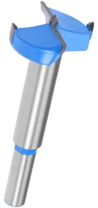 TOP-VIGOR 28mm Forstner Drill Bit, Tungsten Carbide Wood Auger Drill Bit Hole Saw Opener for Woodworking Hinge Hole Drilling Boring Bit Cutter Blue