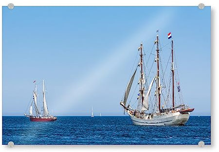 artboxONE Acrylglasbild 90x60 cm Natur Schifffahrt, Meer, Tradition - Bild Segelschiff Hanse sail hansesail