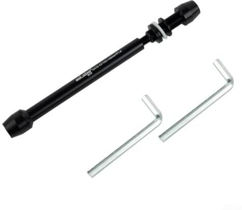 Schwarzer Leichtmetallfelgen-Trainer durch Achse, 12 x 142–148 mm, P1.0/P1.5/P1.75