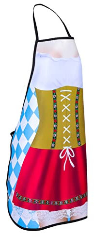TOPBATHY Schürze für Erwachsene Neuheit Schürze für Männer personalisierte schürze küchenschürze Schürzen für Männer Herren Kochschürze lustig universelle Schürzen Öl resistent Lätzchen