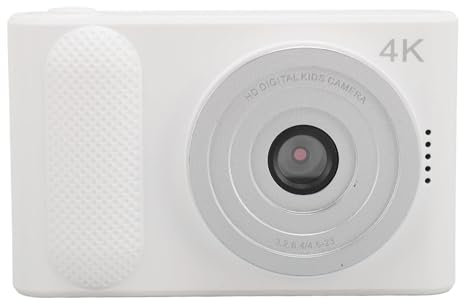 Fotocamera Digitale 4K, Fotocamera Reflex Tascabile HD da 48 MP con Zoom Digitale 16X, Piccola Fotocamera Compatta con Schermo TFT da 2,4 Pollici per Vlogging Fotografico