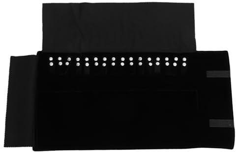 Rouleau de sac de rangement de bijoux de pochette à bijoux organisateur de bijoux de porte-bijoux pliable sac de de bijoux boucles d'oreilles sac de rangement sac à bijoux sac de bracelet collier de f