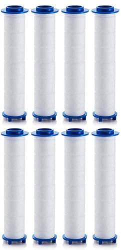 Filtres en coton PP - Filtre de douche anticalcaire portable - Tête de filtre en coton PP - Filtre de douche de rechange - Cartouche d'eau sédiments - Filtre de pomme de douche avec minéraux - 8
