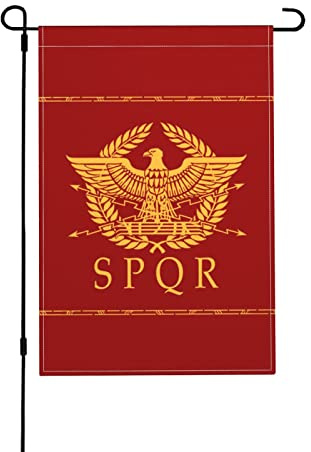 Flagge des Römischen Reichs, Gartenflagge, 30,5 x 45,7 cm, doppelseitige Flagge, für den Außenbereich, Hof, Heimdekoration, Geschenke