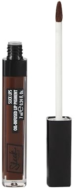Sleek MakeUP Limited Edition Slick Lip Oil-Infused Lip Pigment, Infused with Coconut Oil, Hydrates Lips, High-Shine Finish, Café Noir, 7 ml