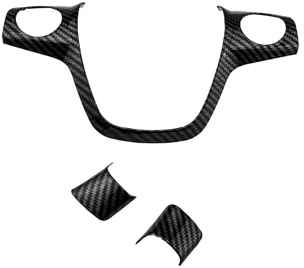 Auto interno Decorative Per Ford Per C-MAX 2011-2017 Adesivo per rivestimento del volante dell'auto Accessori Interni Auto(3Pcs Carbon Fiber)