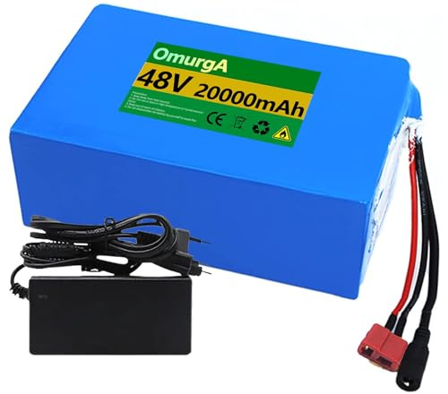 36V 48V 8Ah 10Ah 15Ah 18Ah 20Ah E-Bike litiumbatteripaket, 8Ah 10Ah 15Ah 18Ah 20Ah elcykelbatteri med BMS-skyddskort för 200W ~ 1000W motor med laddare 48V 20AH,T