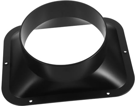 Sewroro Connettore Flangiato Rettangolare in Abs per Impianto di Condotti, Raccordo Stabile e Resistente per Collegamento e Riparazione di Tubi di Ventilazione Neri
