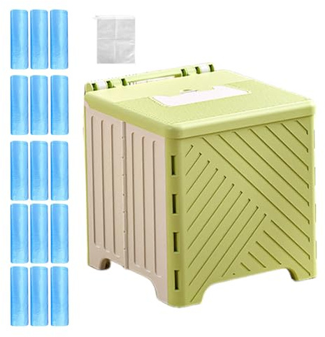 Toilette Portable | Pot De Chambre Camping,Réservoir Déchets Anti-Dérapant Pliable Avec Coussin PVC Pour Chantiers Éloignés Extérieur Camping-Car