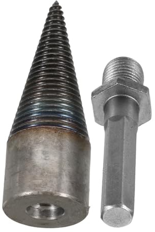 UPKOCH Punta Spaccalegna Trapano in Acciaio al Carbonio ad Resistenza Utensile Legno per Spaccare Tronchi Facile da Usare per Taglio Rapido e Duraturo