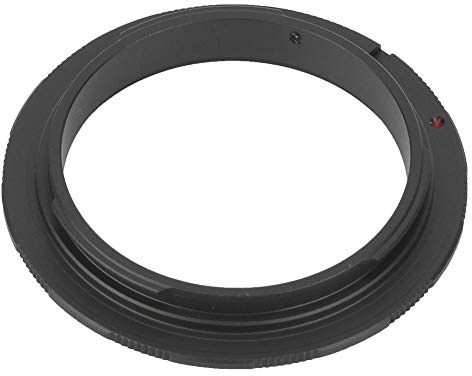 Qcwwy Lens Adaptor Rings Aluminium Alloy Macro Lens Reverse Rings Adapter Lightweight Photography Reverse Converter Simple Operating for DSLR Camera Accessories Adapter (52MM)