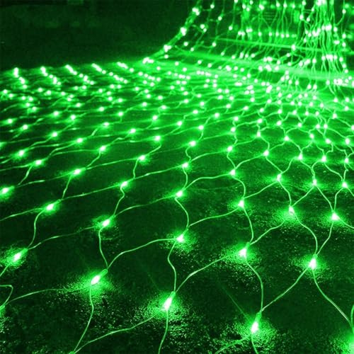 tylxayoxa Red De Luces Navideñas For Exteriores, Malla For Arbustos, Conectable, Impermeable, con Control Remoto Y Temporizador(Green,2m x 2m 144led)