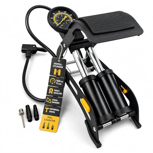 Cykelpump alla ventiler, fotpump, luftpump, cykel, bil, motorcykel,