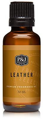 P&J Trading - Leather Scented Oil 30ml - Fragrance Oil for Candle Making, Soap Making, Diffuser Oil