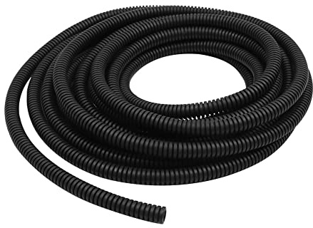 X AUTOHAUX 16.4ft 7mm Wire Loom Tubing Auto Wire Conduit Flexible Cable