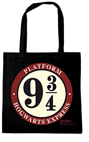 Logoshirt® Harry Potter I Hogwarts Express I wiederverwendbare Tasche I Stofftasche I Baumwolltasche I bedruckt I 100% Baumwolle I mit langen Tragegriffen I schwarz I lizenziertes Originaldesign