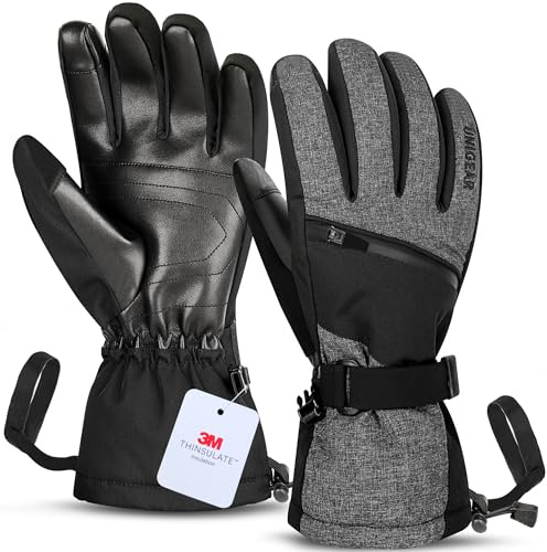 Unigear Skihandschuhe Herren Damen 3M Thinsulate wasserdicht Touchscreen