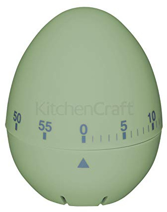 Soft Touch Kitchen Timer/Egg Shaped Timer – Pastel Green