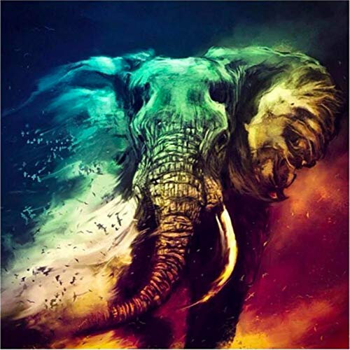 Puzzle 3000 Teile, Bunter Elefant Puzzle Erwachsene 3000 Teile, Impossible Puzzle, Puzzle Kinder Mädchen, Geschicklichkeitsspiel für die ganze Familie, Puzzle Erwachsene 3000 Teile-48.03x31.88 Zoll (