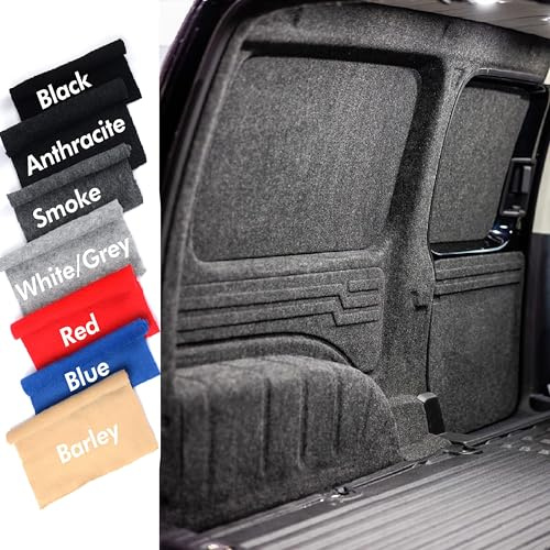 Robust Car Parts Teppich mit 4-Wege-Stretch-Futter, für den Innenraum von Wohnmobilen, Lieferwagen, Wohnmobilen (Anthrazit, 1 m x 2 m)
