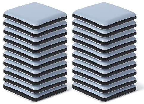 Hasware Furniture Sliders 20 Pcs,Heavy Movers,Furniture Moving Kit for Hard Floor Surfaces Felt Pads (20, 40x40mm)