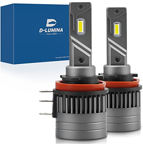 D-Lumina H15 LED Canbus Bombilla 100W 16000LM Auto Lámpara de automóvil Bombilla de conversión de luces de automóvil 6000K - 2 años de garantía, 2 piezas