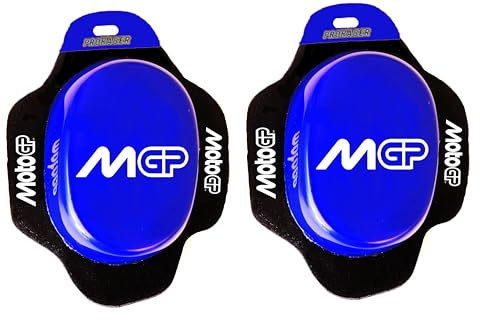PRORACER Knieschieber Motorrad Knieprotektoren Knieschleifer für Ledercombi (Blau)