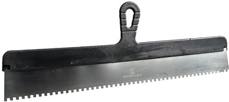 Skimflex Serrated Spatula for Monocouche & Adhesive 6mm Notch – 24 (600mm) Stainless Steel Notched Blade – Rendering Tool for Base Coats, Levelling & Removing Air Pockets